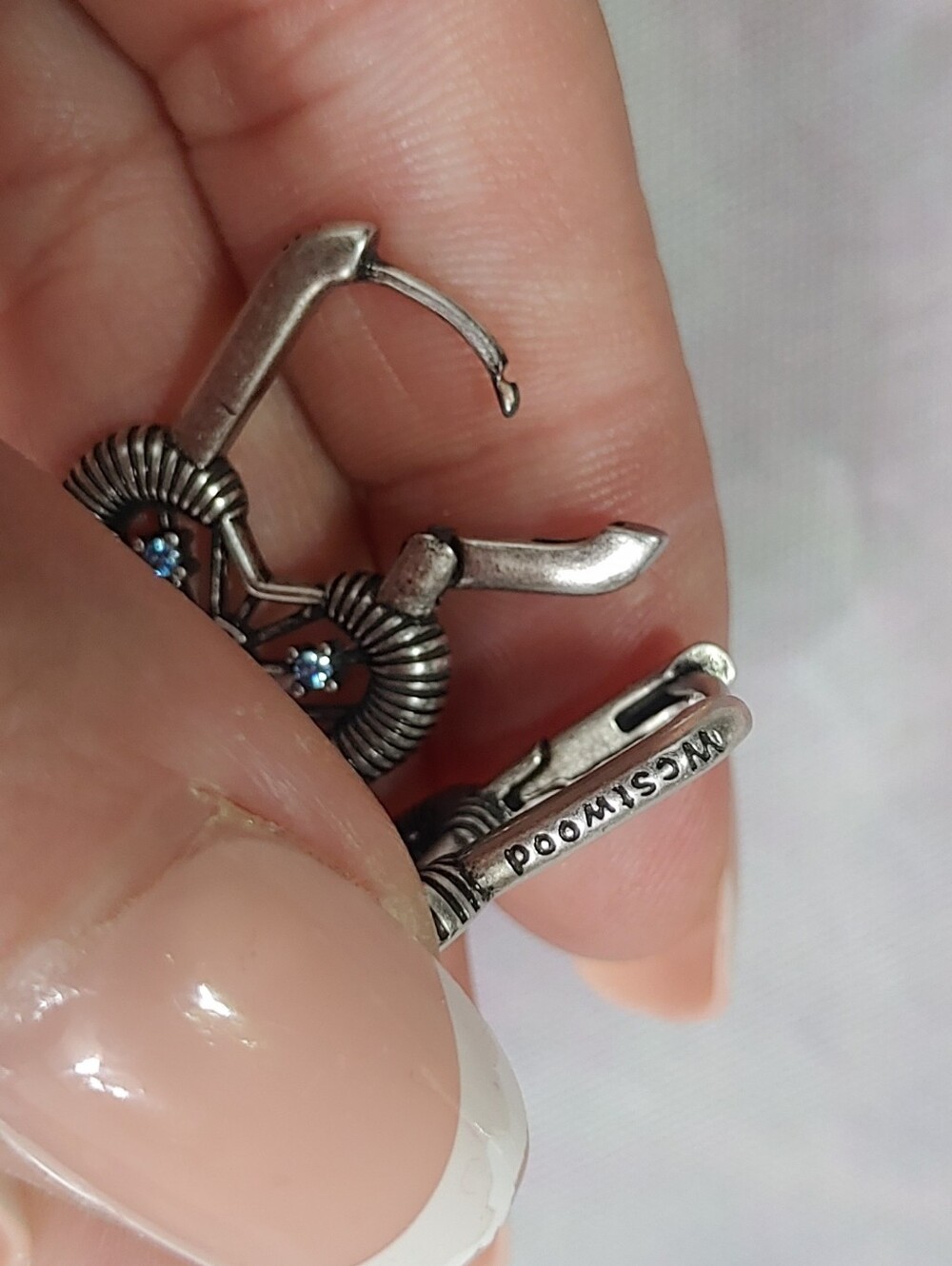 Vivienne Westwood Heart Hoop Earrings - Picture 8 of 8